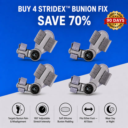 Stridex™- Patented Hinge Corrector for Bunion Pain Relief