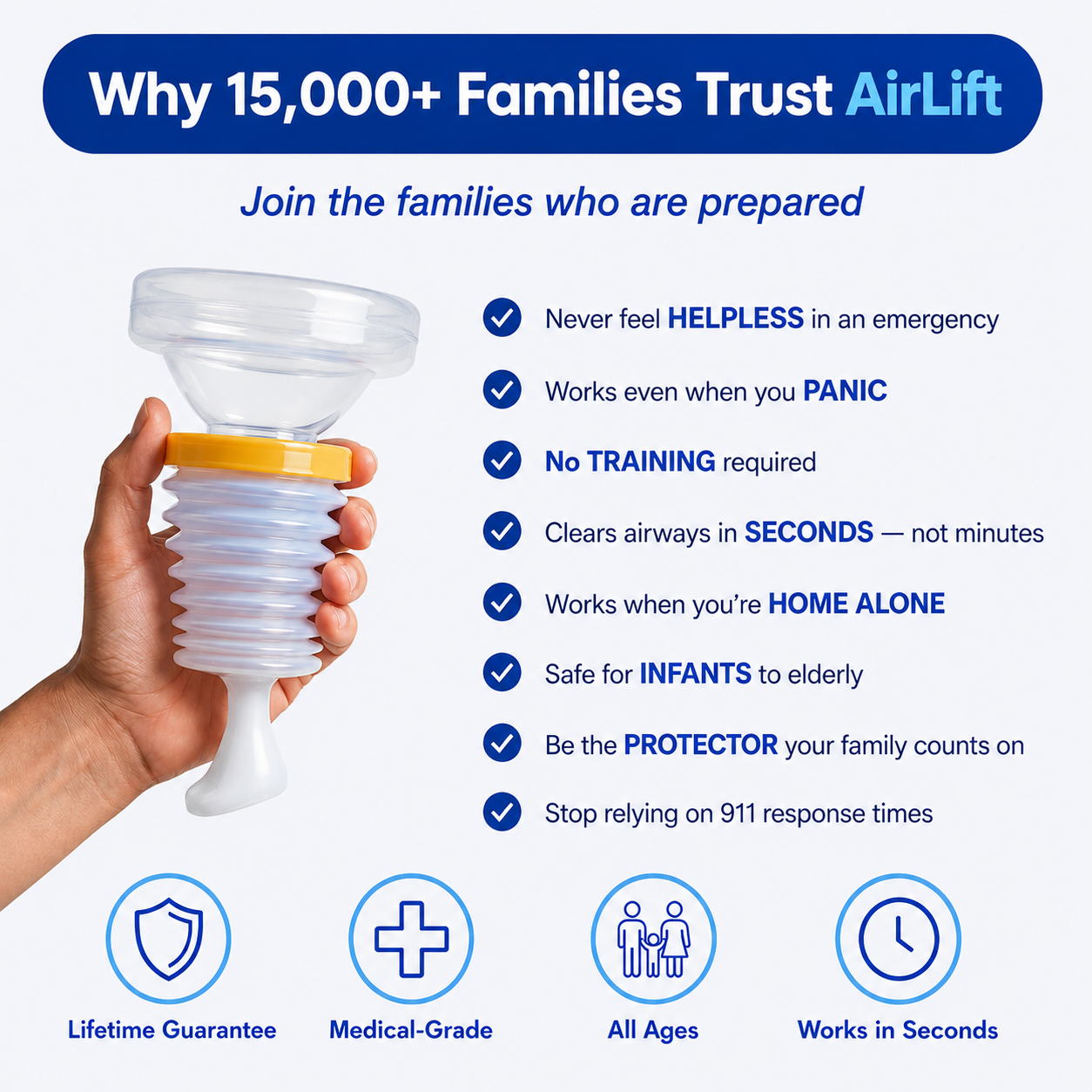 AirLift® Anti Choking Rescue Device